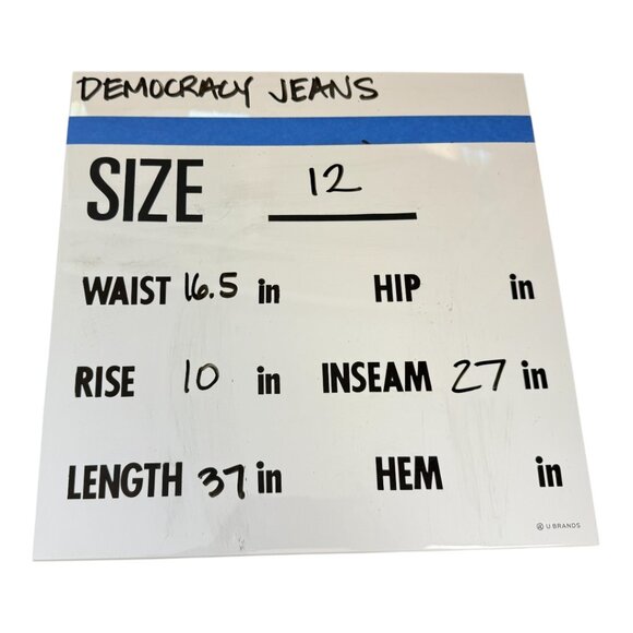 Democracy “Ab”solution Skinny Jeans – Dark Wash – Size 12 - Picture 9 of 10